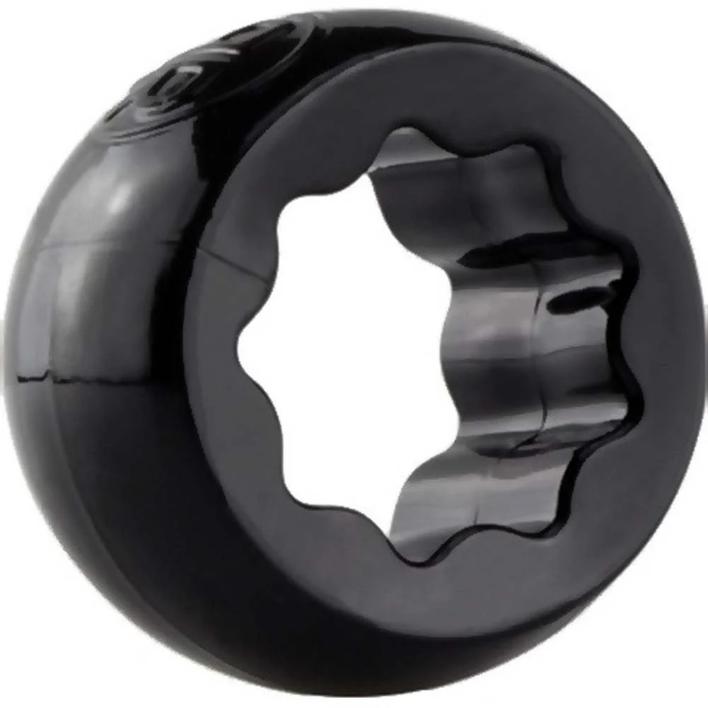Screaming O RingO Ranglers Silicone Penis Ring, Black Spur