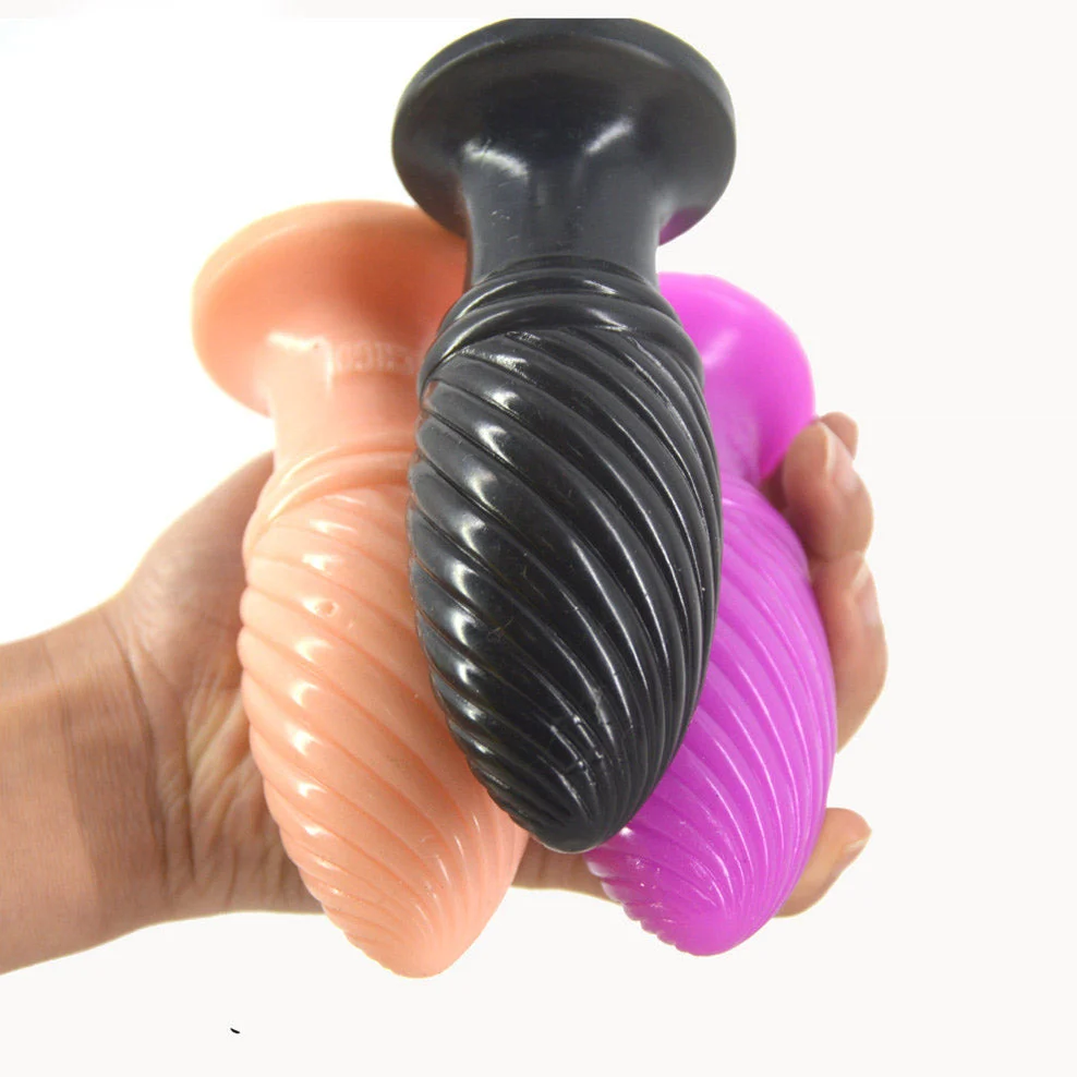 Screw Shaped Dildo Anal Plug