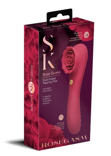 Secret Kisses Rose Quake Dual Ended Tapping Vibe