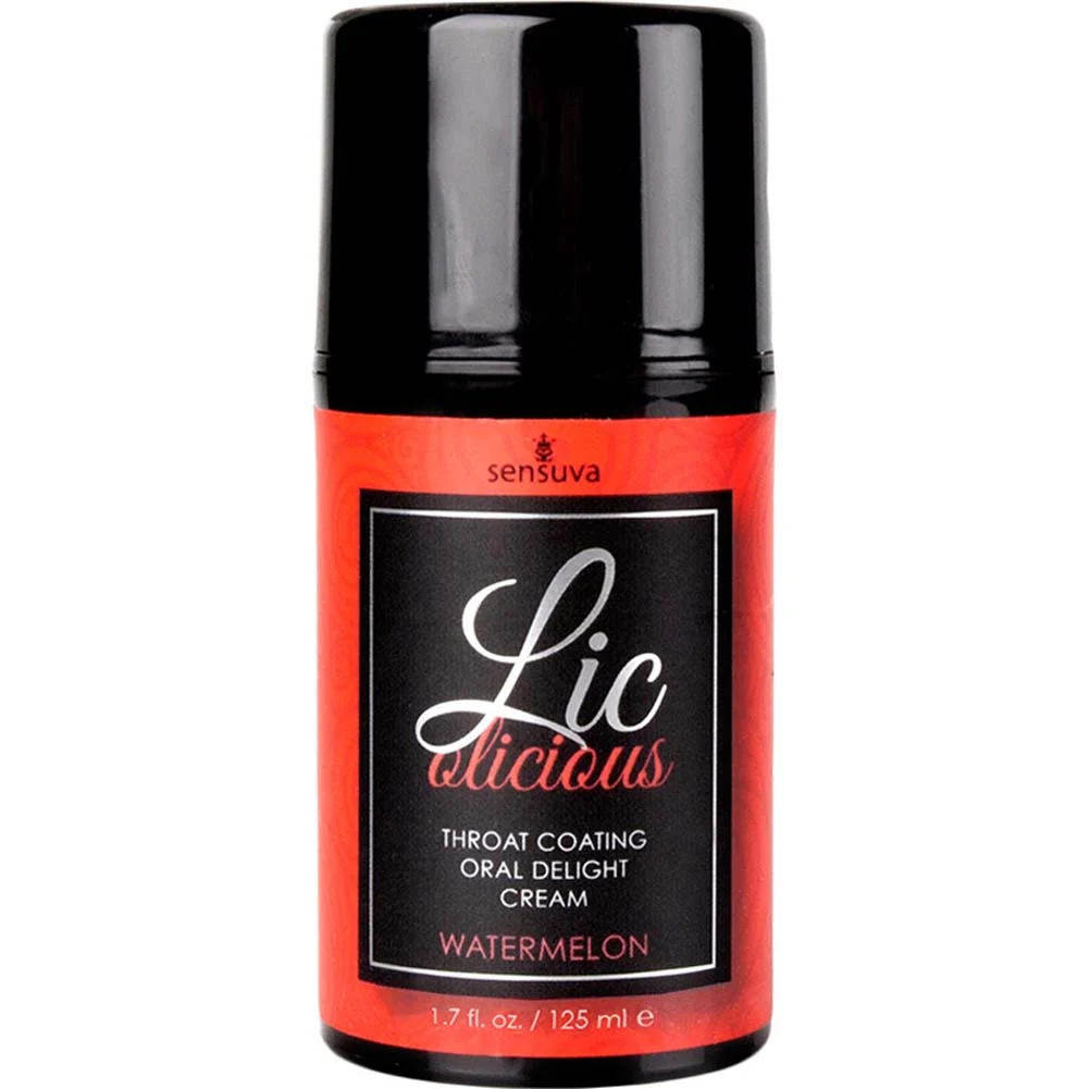 Sensuva LicOLicious Throat Coating Oral Delight Cream, 1.7 fl.oz (50 mL), Watermelon