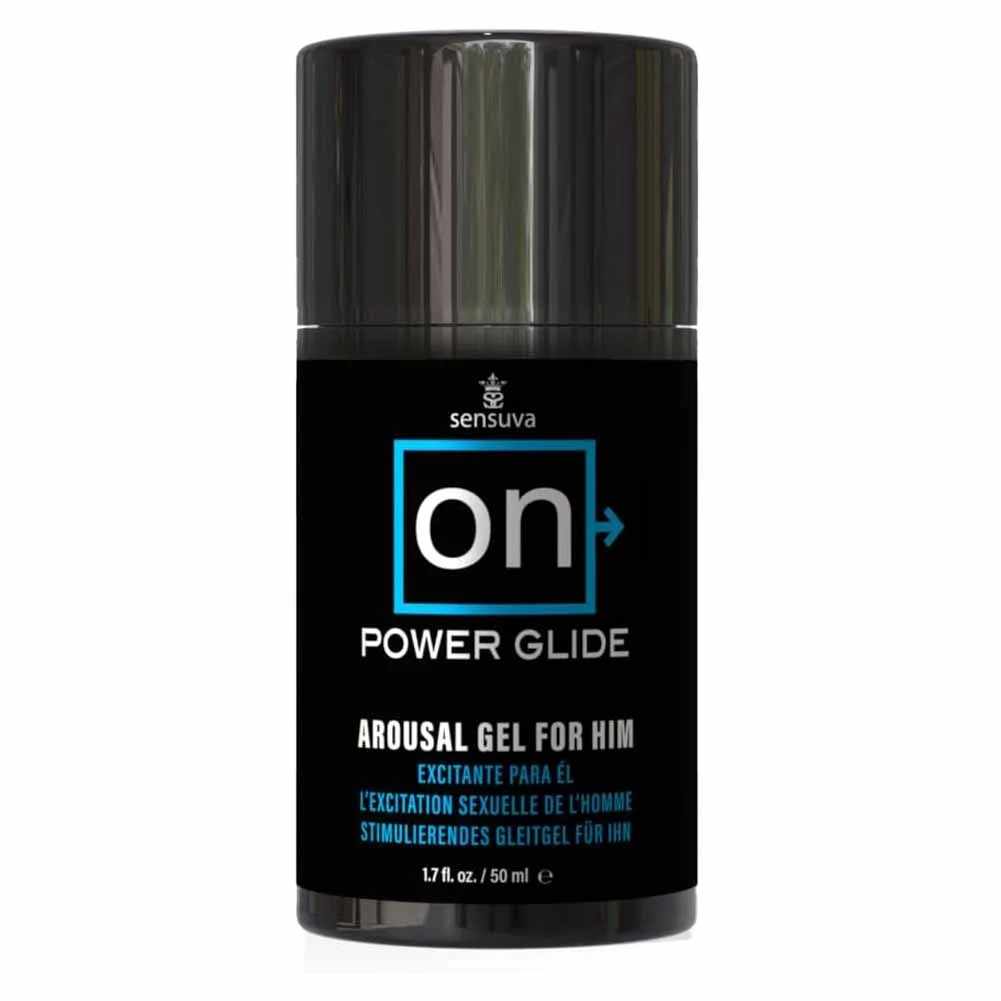 Sensuva ON Power Glide Arousal Gel for Him, 1.7 fl.oz (50 mL)