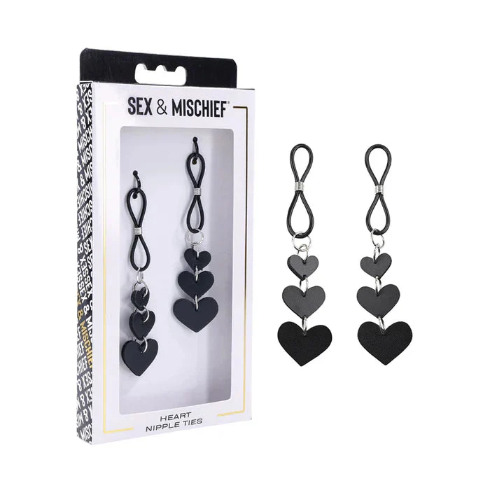 Sex & Mischief Heart Nipple Ties