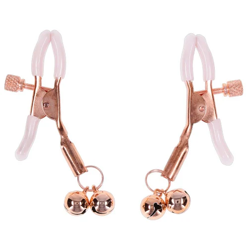 Sex & Mischief Peaches N Creame Bell Nipple Clamps