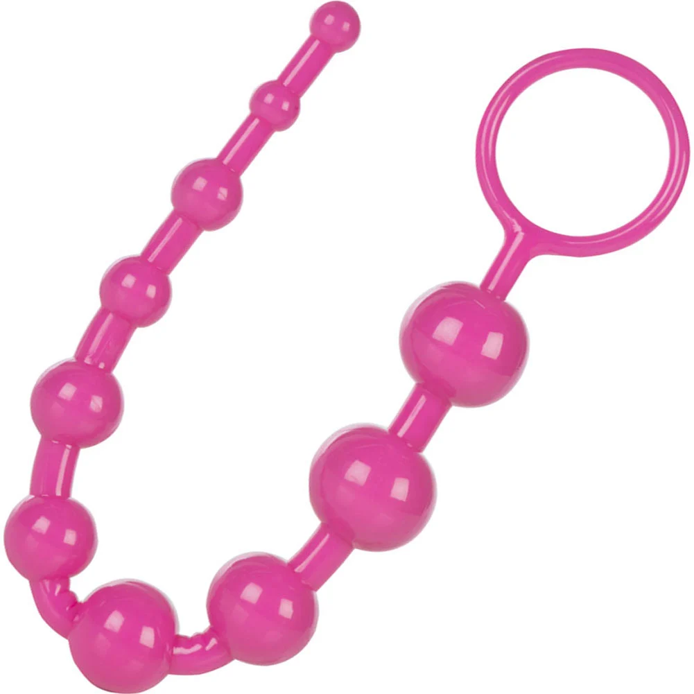 Shanes World Anal 101 Advanced Jelly Beads, 8", Pink