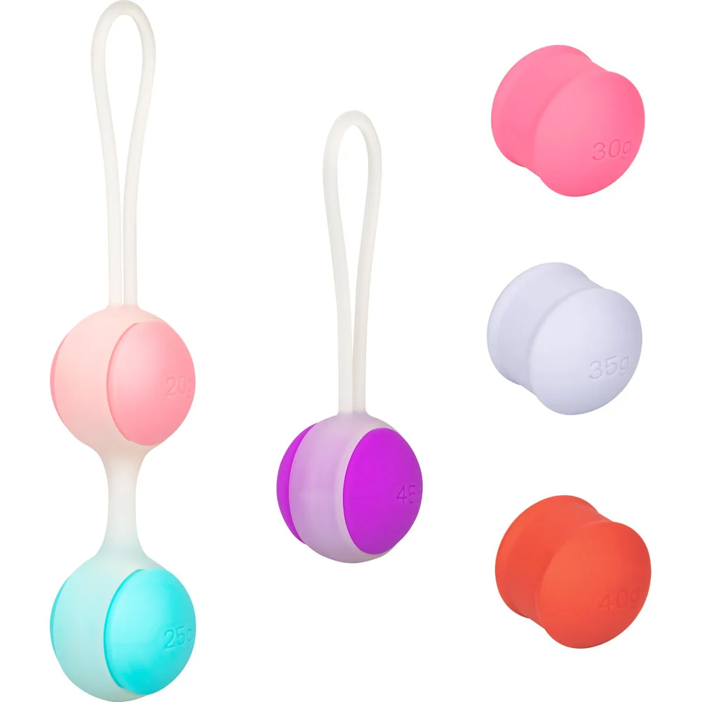 She-Ology Interchangeable Weighted Kegel Set, Multi-colored