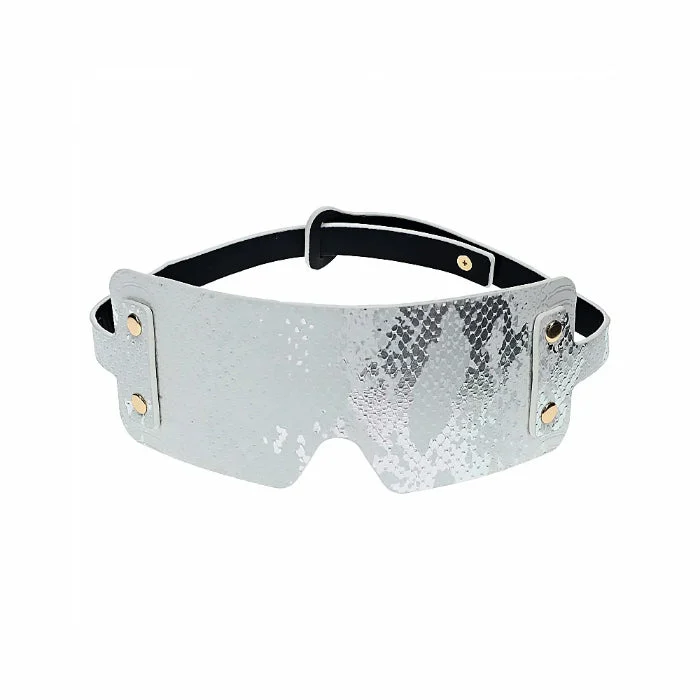 Shots Ouch! Florence Collection Bonded Leather Adjustable Blindfold