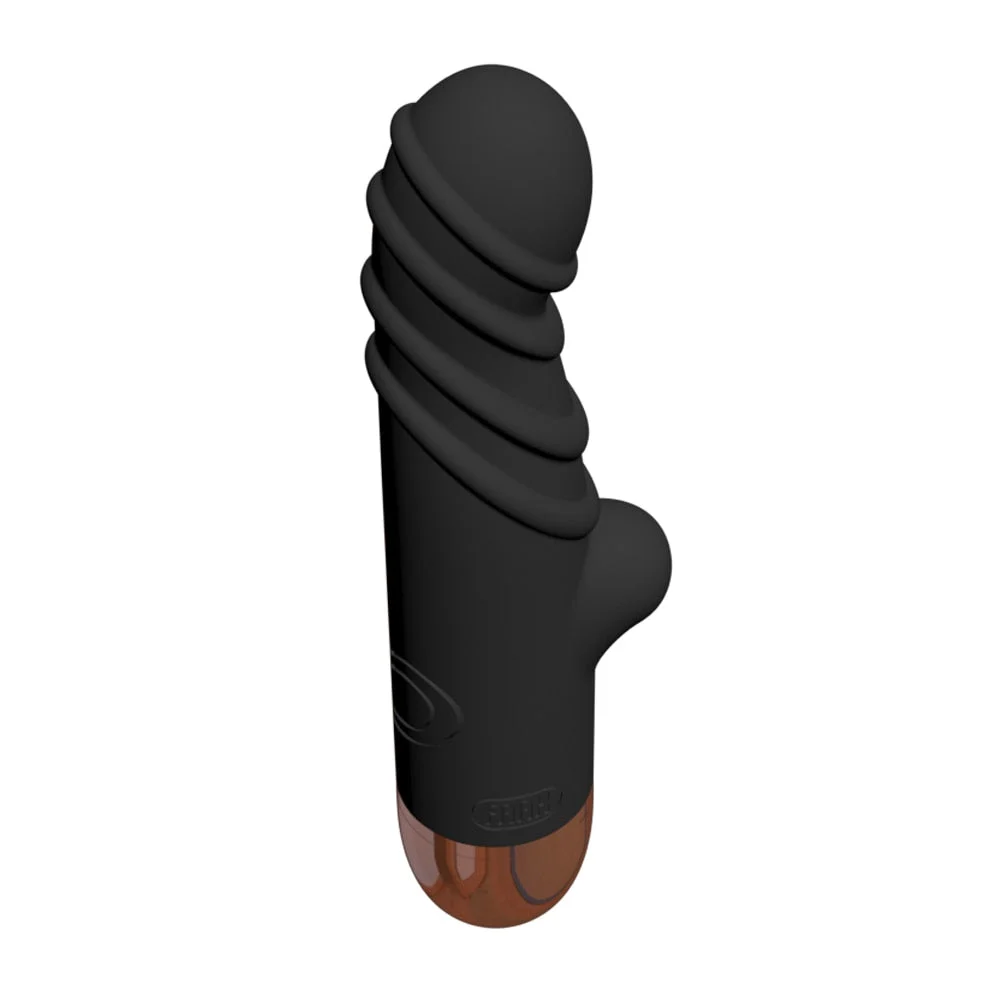 Silicone Ribbed Vibrator, 3 Colors