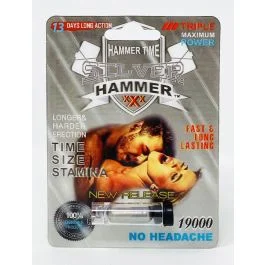 Silver Hammer 19000 Triple Maximum Power Male Enhancer Pill