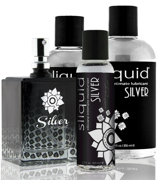 Silver Natural Silicone Intimate Lubricant by Sliquid