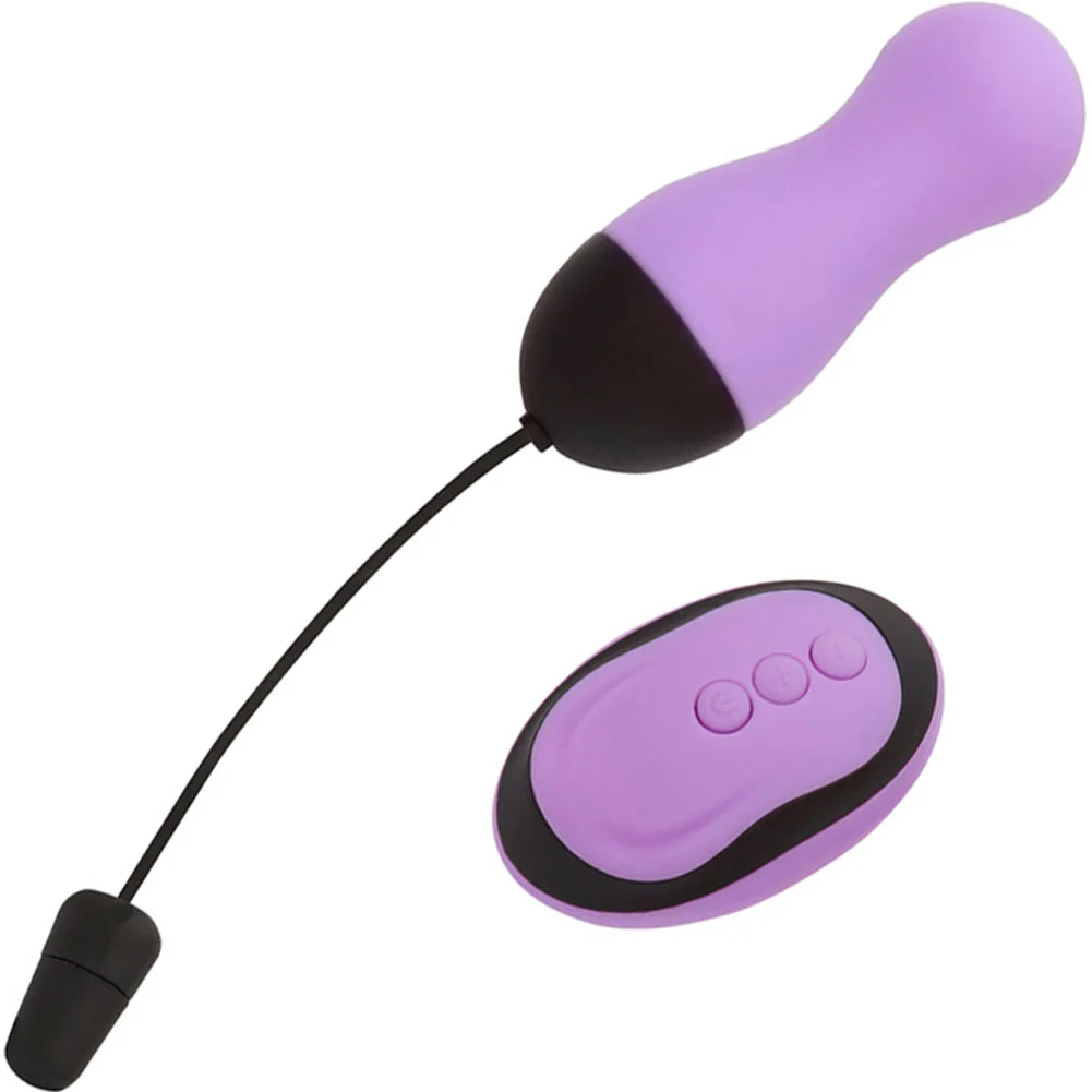 Simple and True Vibrating Egg with Wireless Remote Control, 3.25", Purple