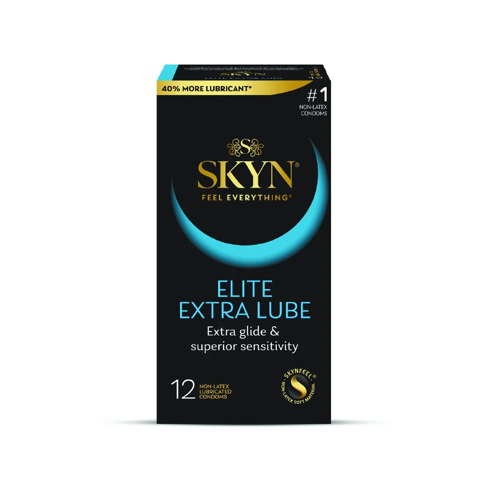 SKYN Elite Extra Lube 12 Count Non-Latex Condoms