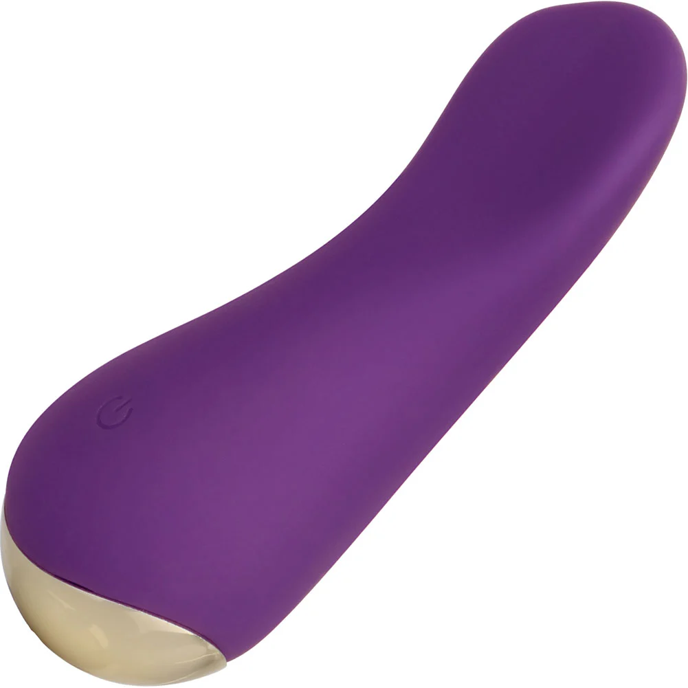 Slay #LoveMe Rechargeable Curved Lay-On Vibrator, 4.25", Purple