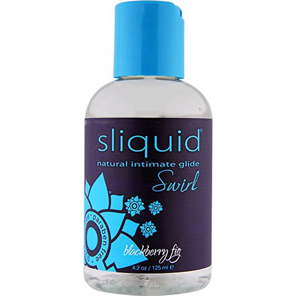 Sliquid Swirl Natural Intimate Glide, 4.2 fl.oz (125 mL), Blackberry Fig