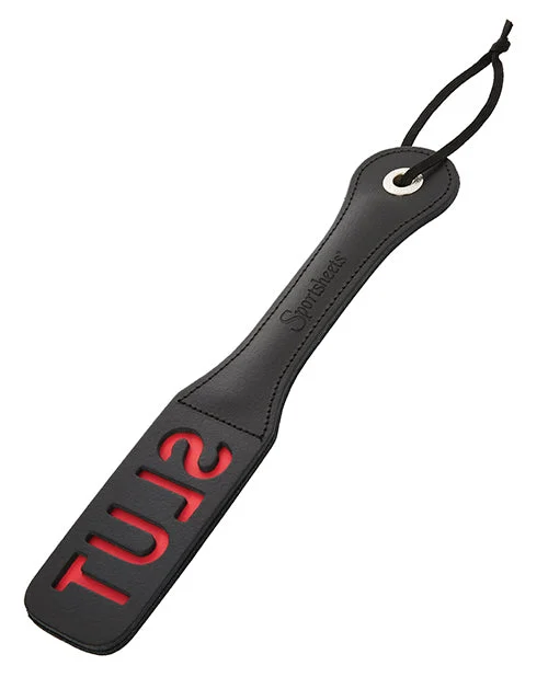 Slut Impression Paddle - 12" leather