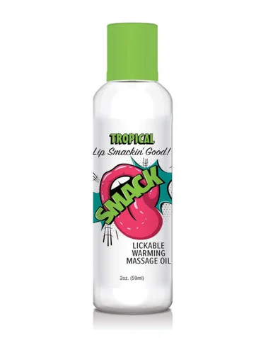 SMACK Lickable Warming Massage Oil 2 oz - Tropical