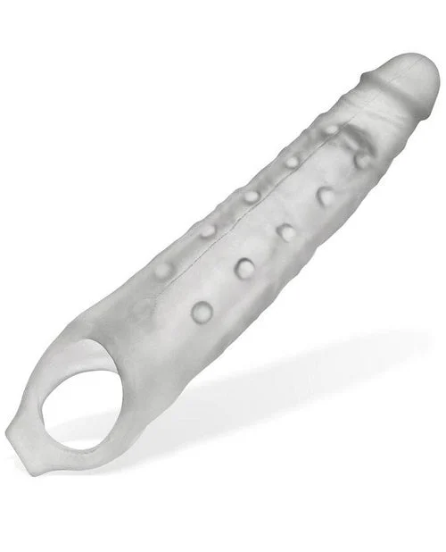 Snake Deep-Reacher Silicone Cocksheath - Clear Ice