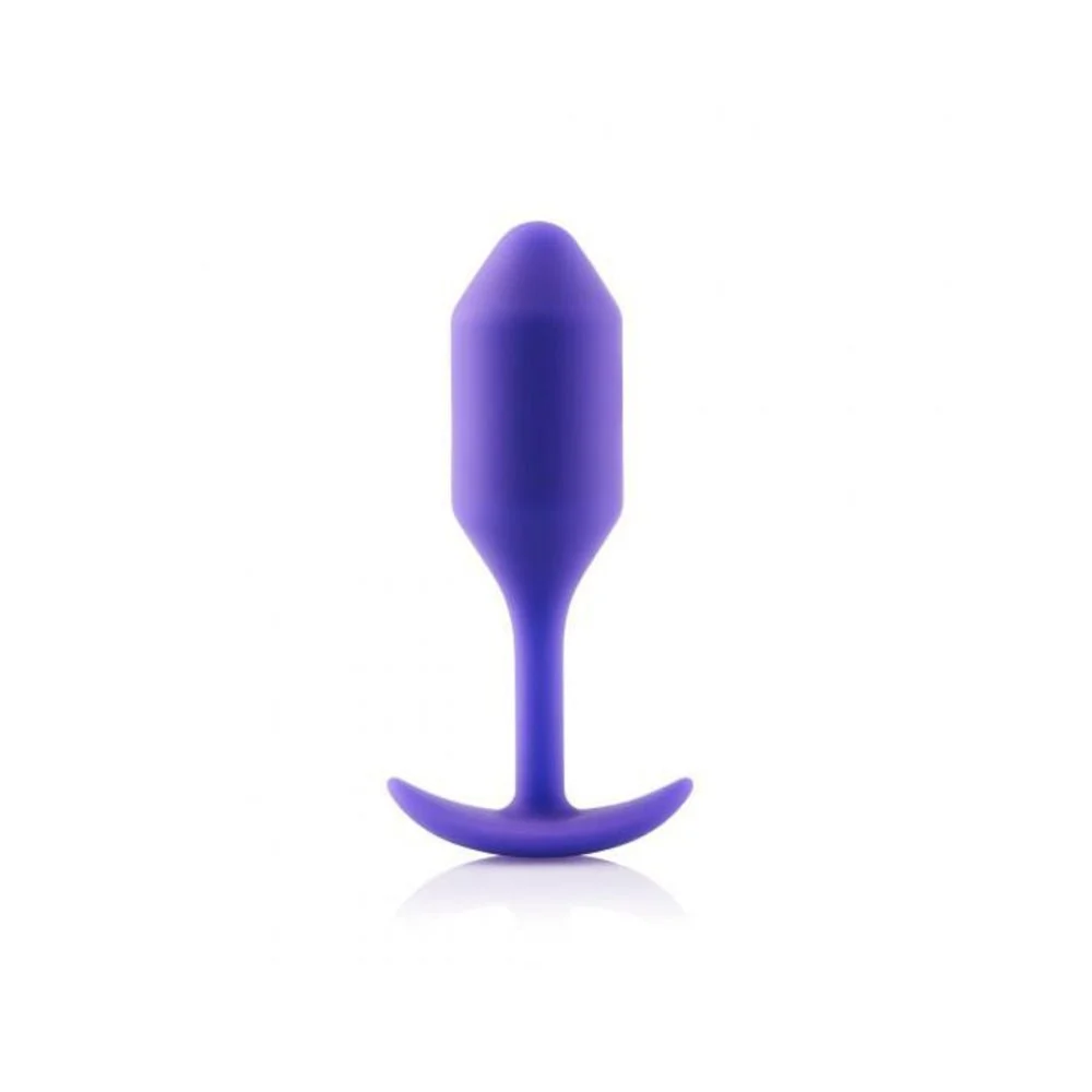Snug Plug 2 Butt Plug, Black and Purple