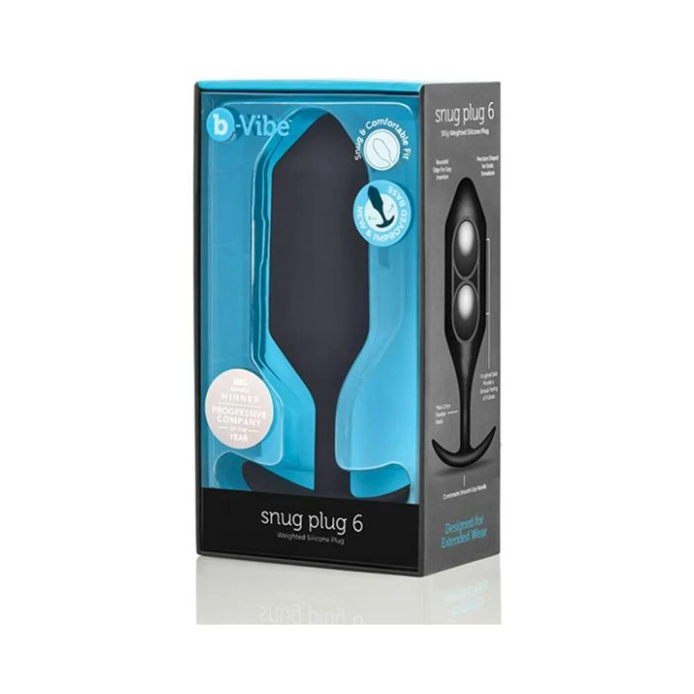 Snug Plug 6 Butt Plug, Black