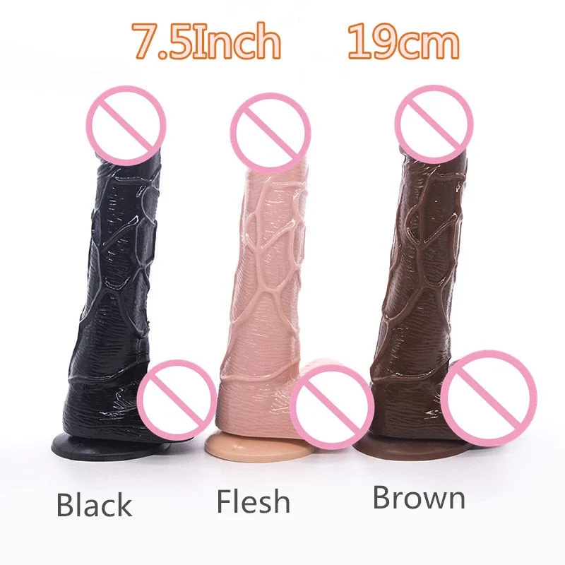 Soft and Huge Realistic Penis with Texture