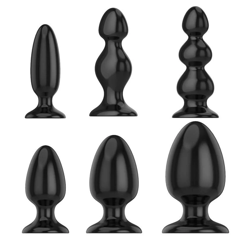 Soft Silicone Big Butt Plugs, 6 Variants