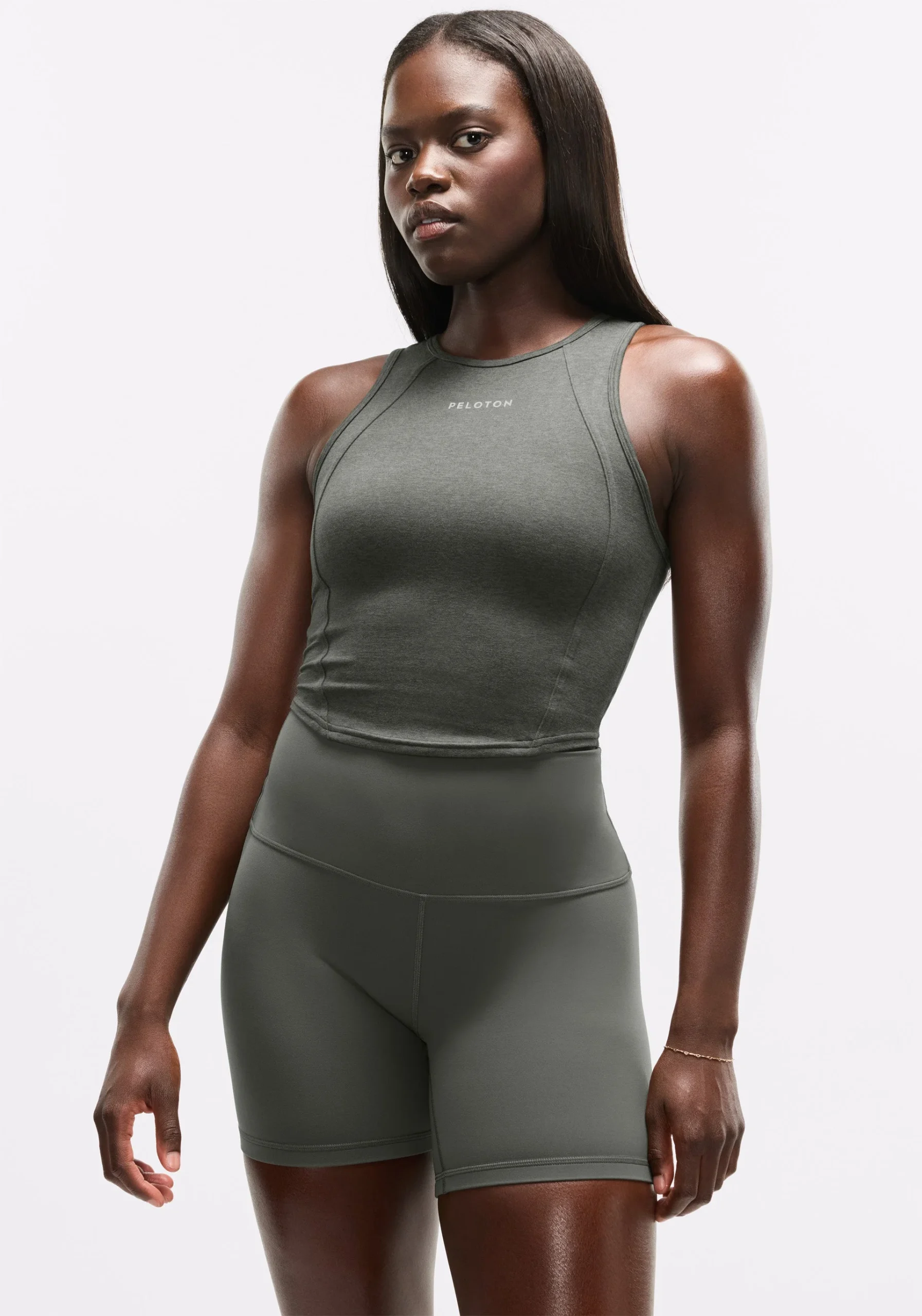 Softy Suedey Crewneck Cropped Tank Top