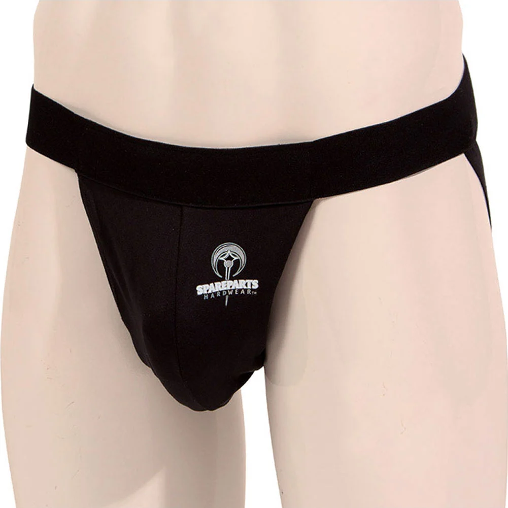 SpareParts Pete Freestyle Jock Strap, Large, Black