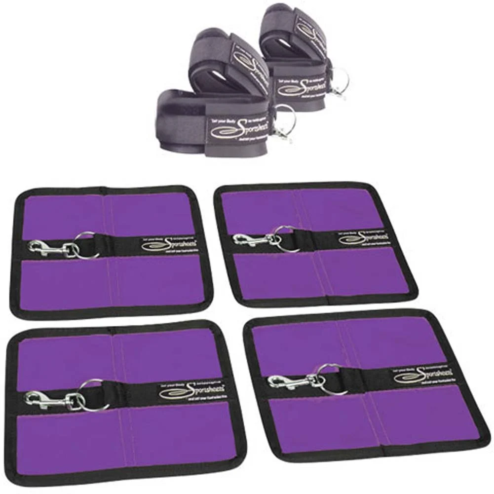 Sportsheet Bondage Bed Sheet Set, Queen Size