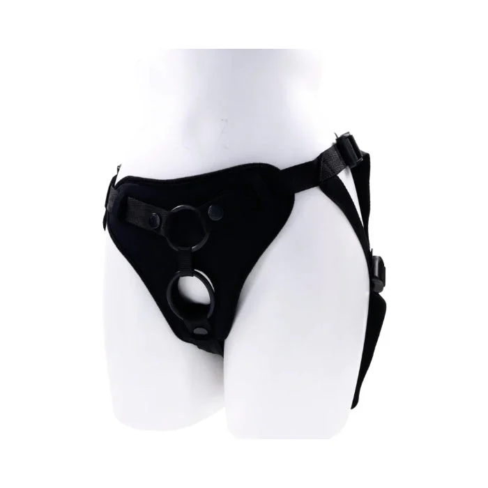 Sportsheets Dual Desires Adjustable Cloth Strap On Harness For Double Penetration