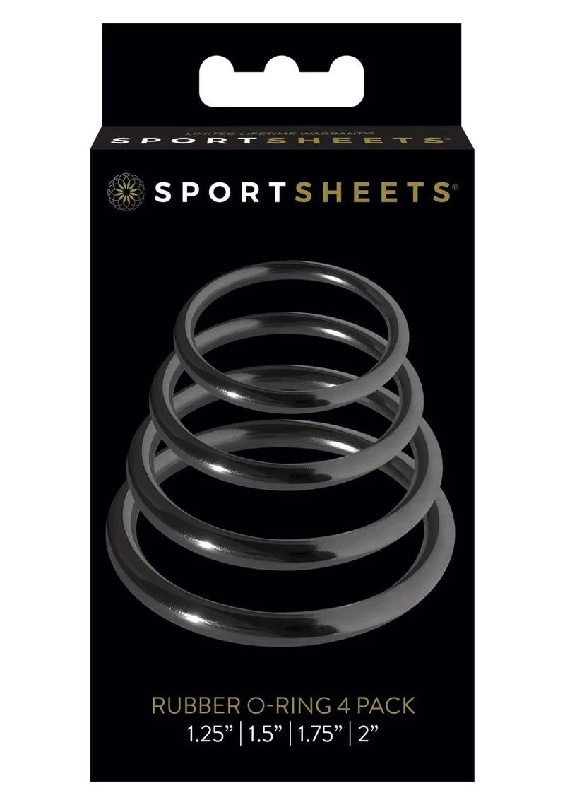 Sportsheets Rubber O Ring 4 Pack