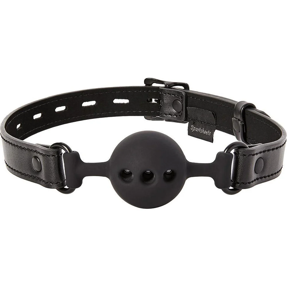 Sportsheets Saffron Breathable Ball Gag, Black