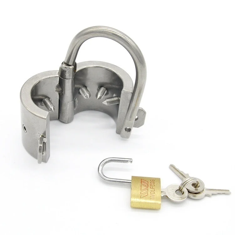 Stainless Steel Chastity Cage and Cock Ring, 3 Types