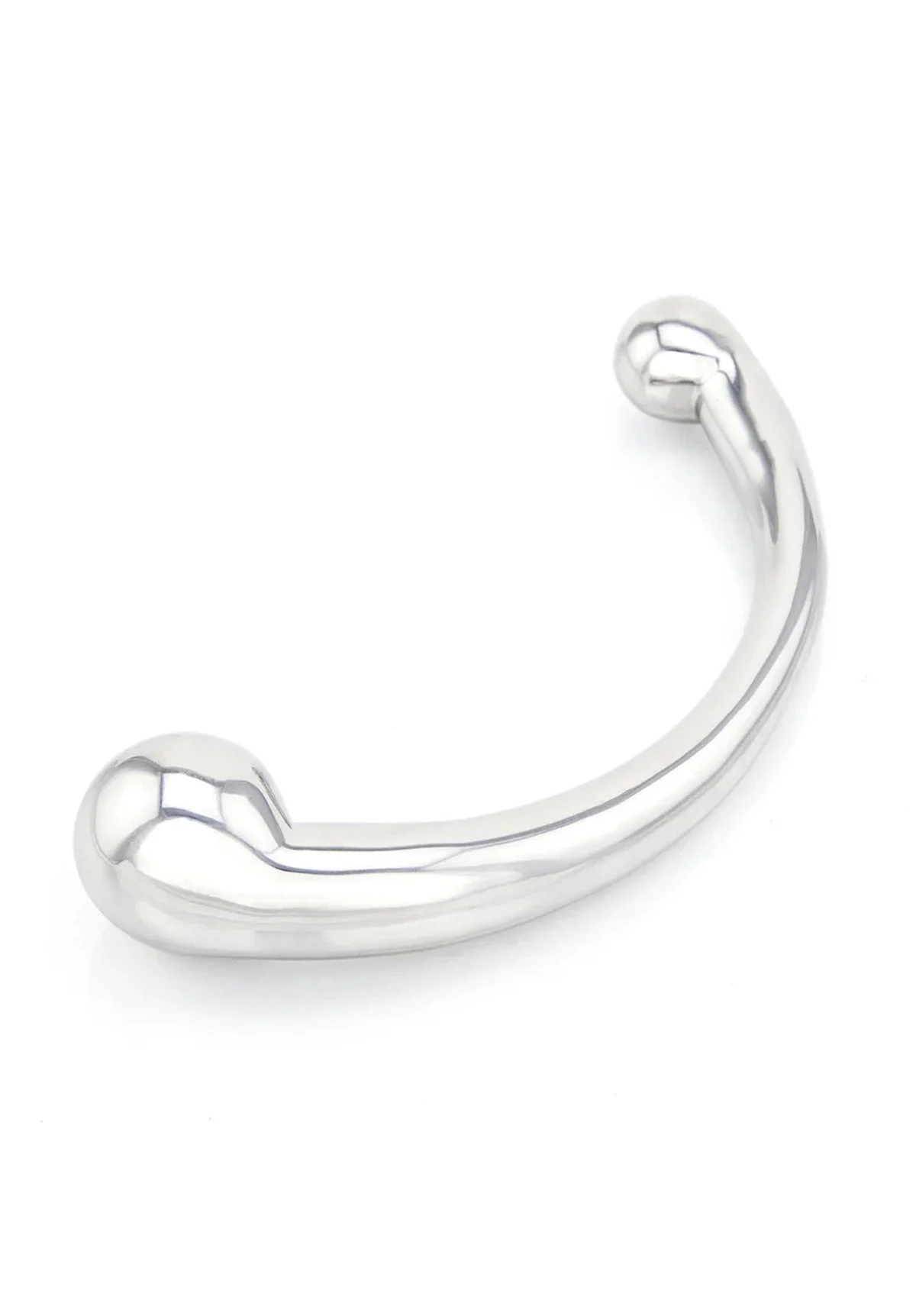 Stainless Steel Curved Head Dildo