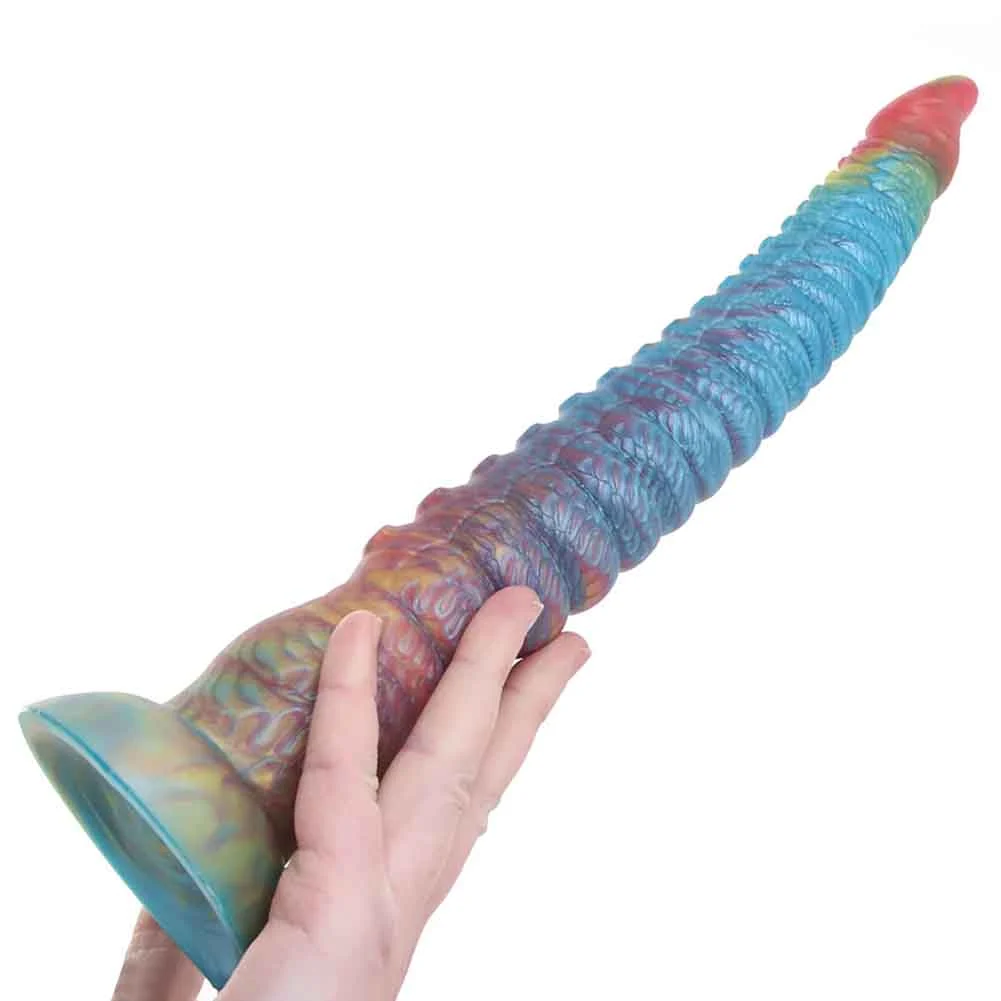 Stardust Kinky Kraken Bendable Fantasy Dildo with Suction Cup, 12", Multicolor