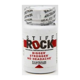 Stiff Rock Male Sexual Performance Enhancer Pill 6ct Bottle