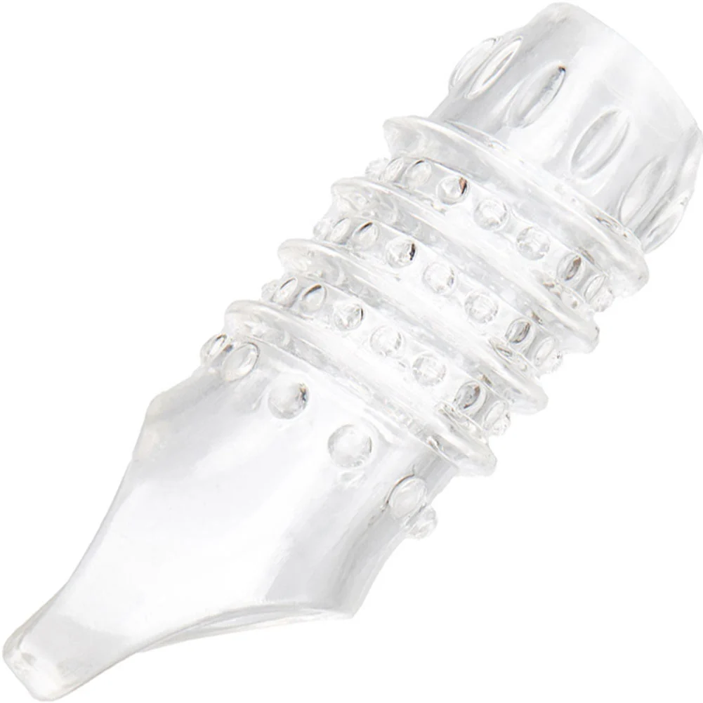 Stimulation Enhancer Sleeve with Scrotum Sling, 4.25", Crystal Clear