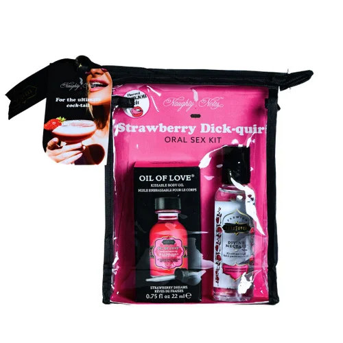 Strawberry Dick-quiri Oral Sex Cocktail Kit by Kama Sutra
