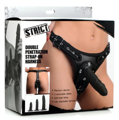 Strict Double Penetration Strap-On Harness Set