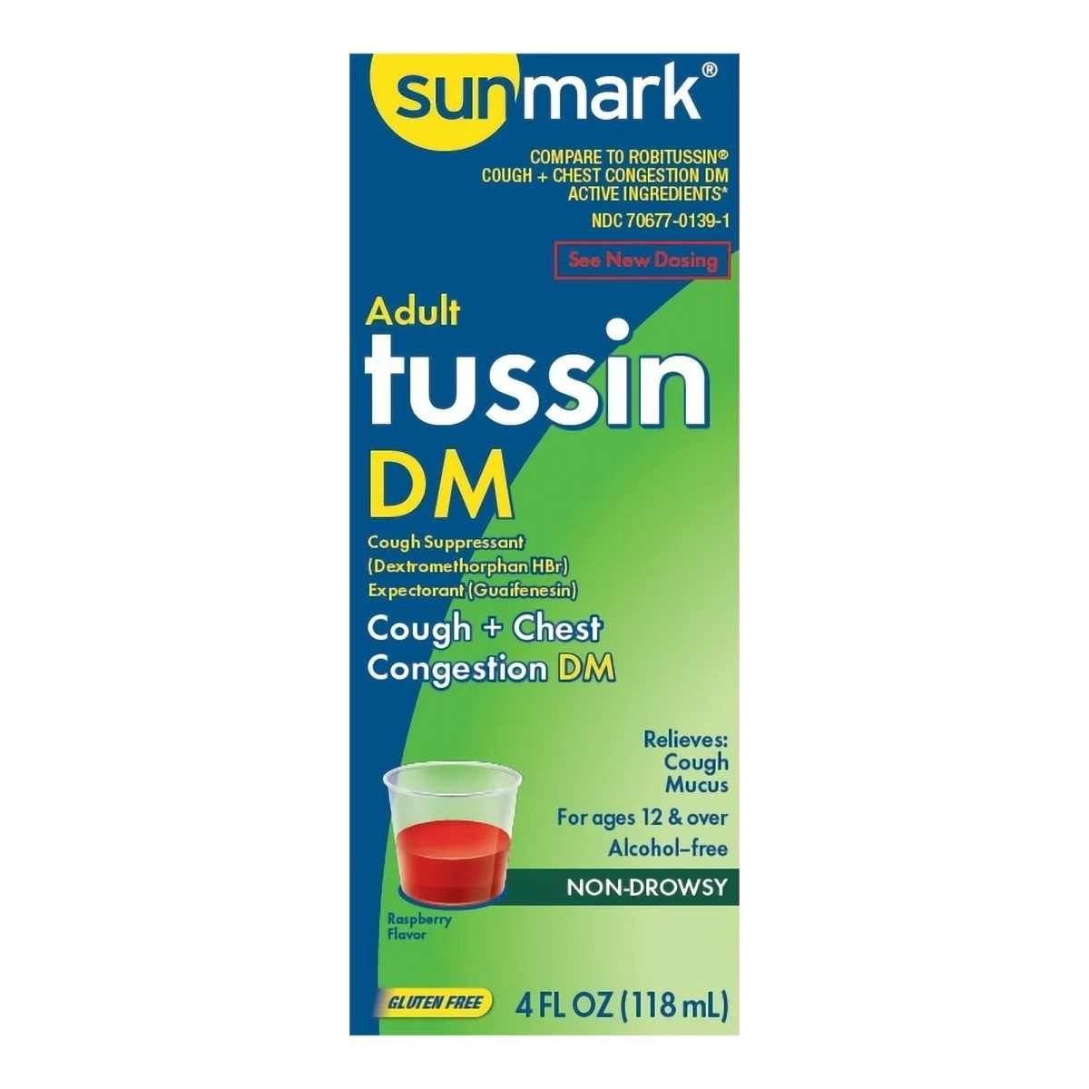 Sunmark Adult Tussin DM Cough And Chest Congestion