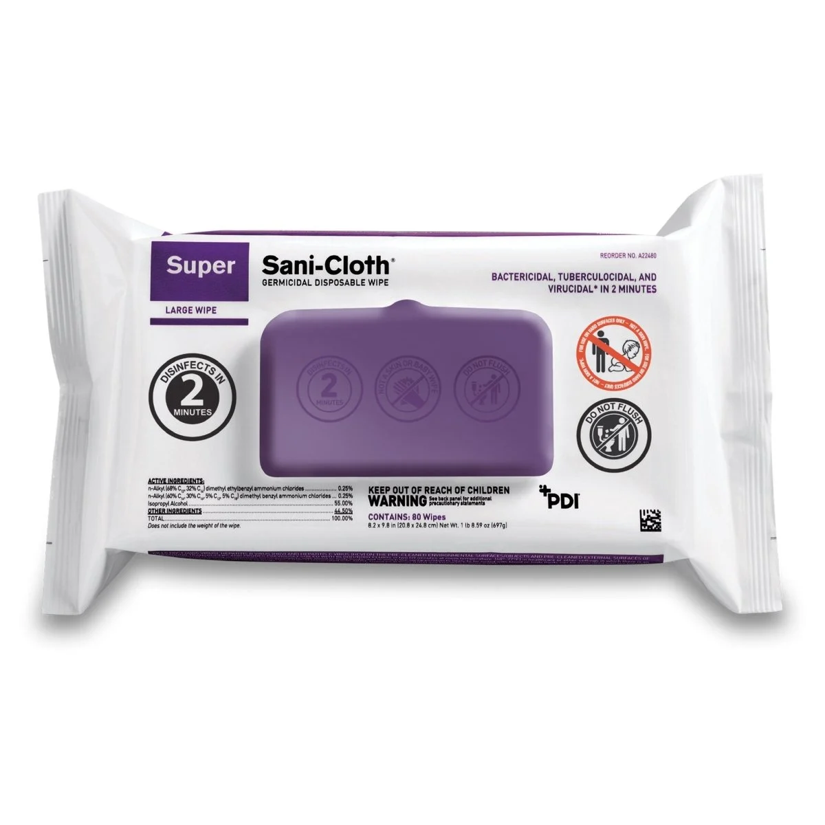 Super Sani Cloth Surface Disinfectant Cleaner
