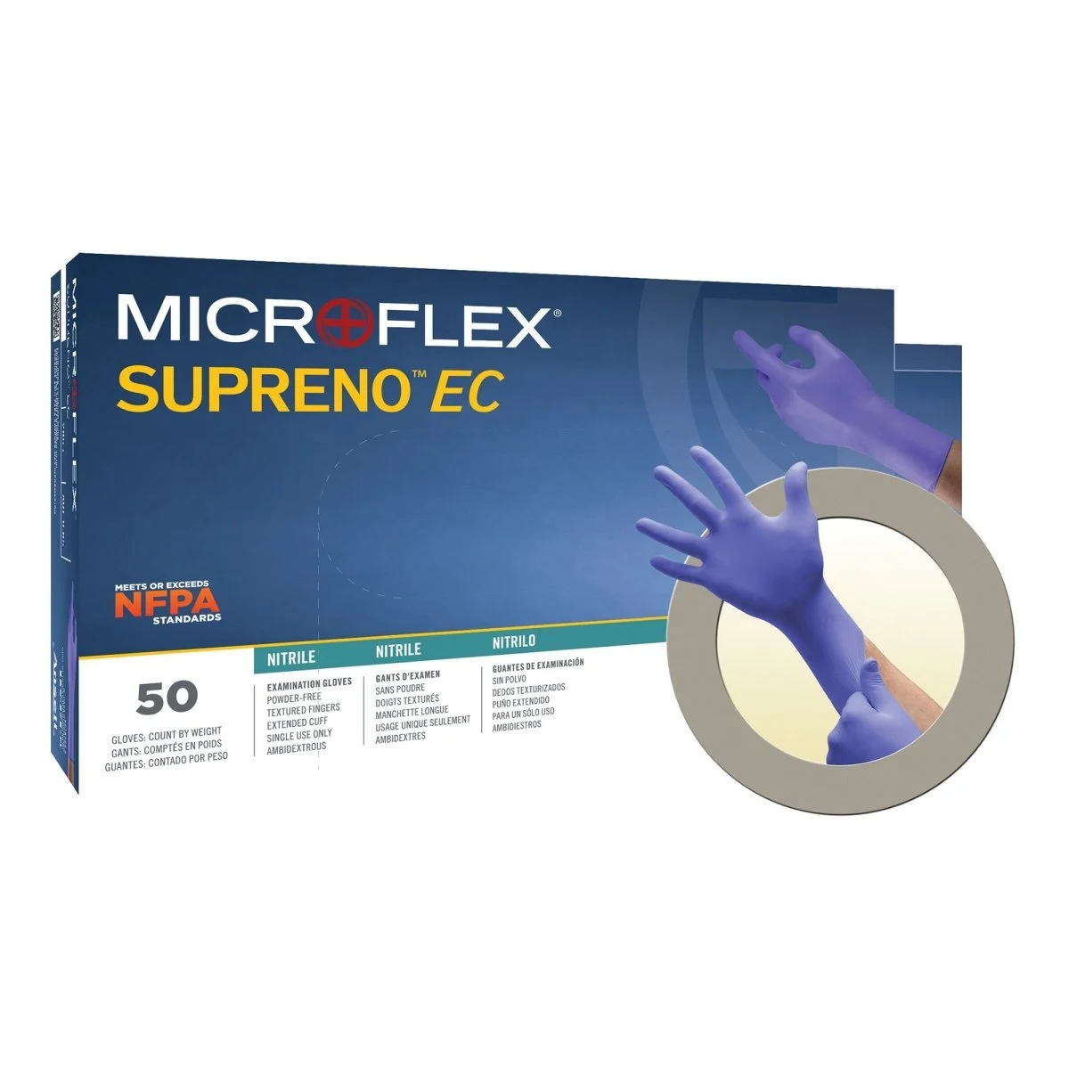 Supreno EC Nitrile Extended Cuff Length Exam Gloves
