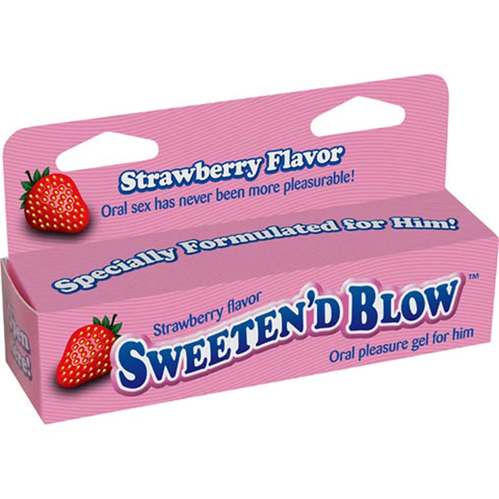 SweetenD Blow Oral Pleasure Gel, 1.5 oz (45 mL), Strawberry