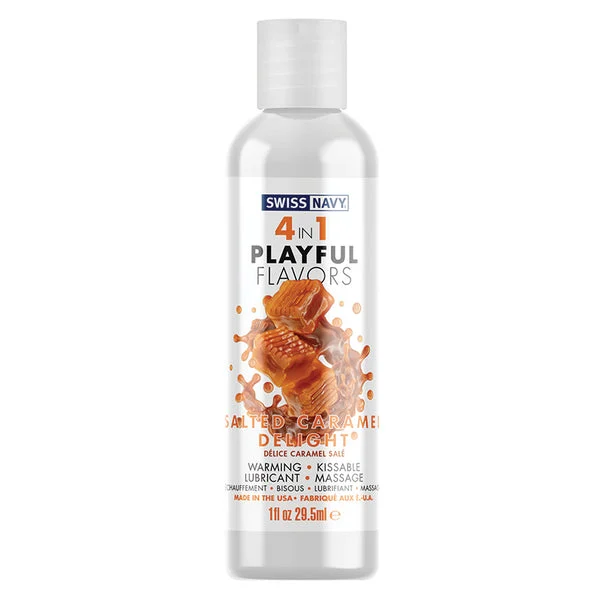 Swiss Navy 4 in 1 Playful Flavors-Salted Caramel 1oz