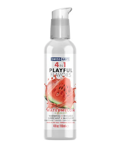 Swiss Navy 4 in 1 Playful Flavors Watermelon Warming Lube