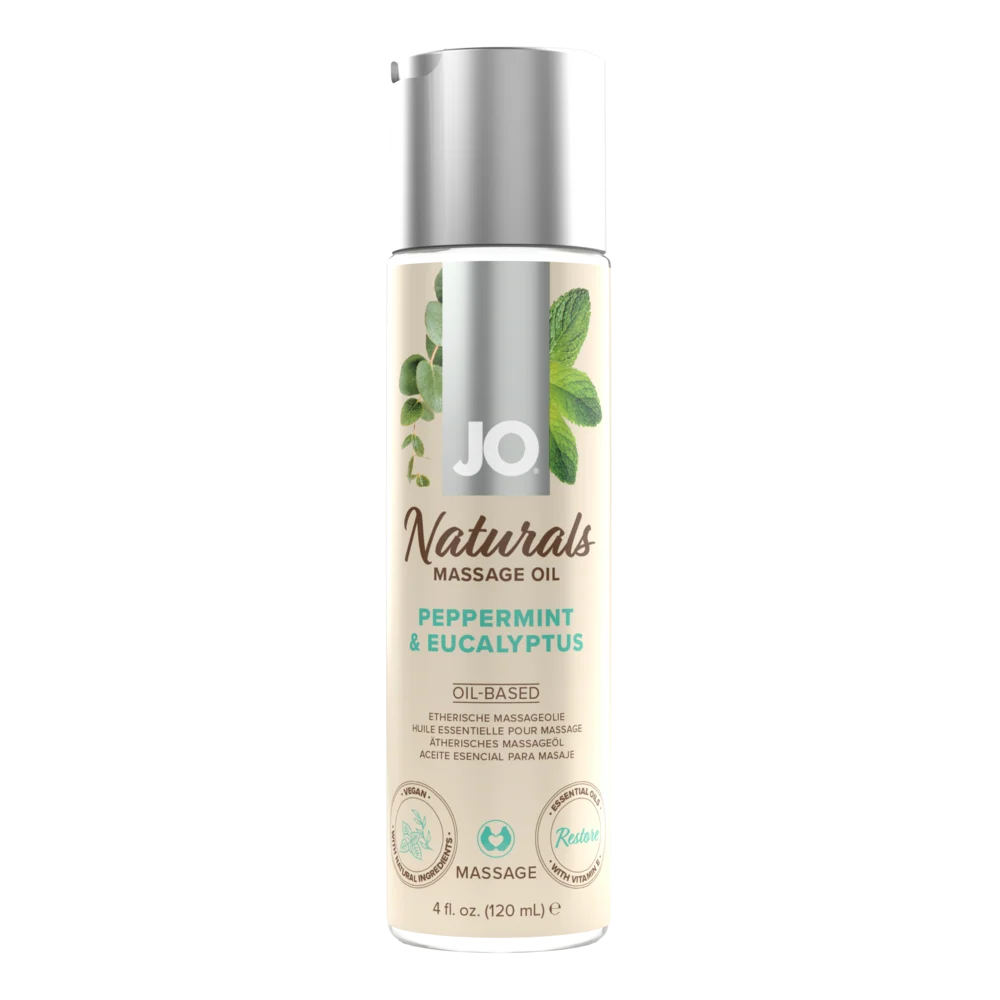 SYSTEM JO NATURALS MASSAGE OIL PEPPERMINT AND EUCALYPTUS