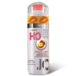 System Jo New H2O Peachy Lips Flavored Lubricant Latex Safe5.25Oz