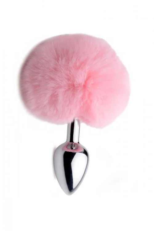 Tailz Fluffy Pink Bunny Tail Anal Plug