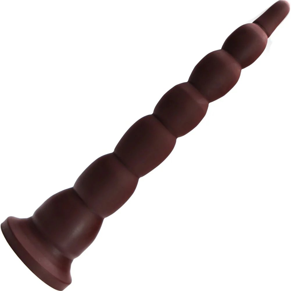 Tantus Cowboy Firm Silicone Anal Probe, 15", Oxblood
