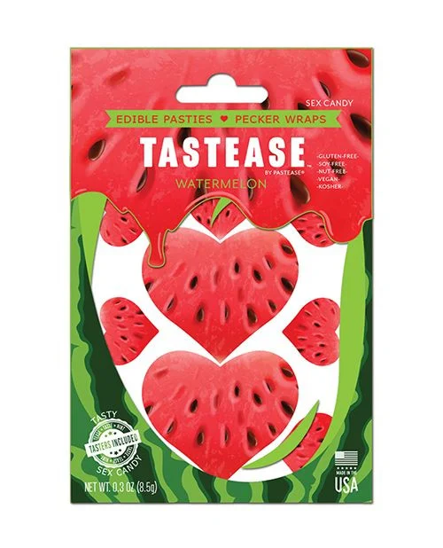 Tastease Watermelon Edible Nipple Pasties and Pecker Wraps