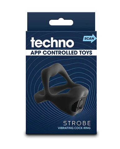 Techno Strobe App Controlled Vibrating Cock Ring