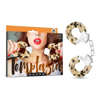 Temptasia Faux Leopard Fur Cuffs